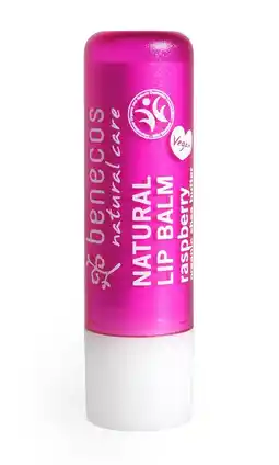 De Online Drogist Benecos natural lip balm raspberry 4.7gr aanbieding