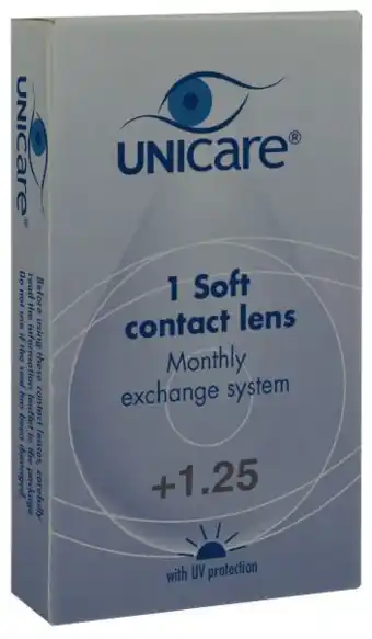 De Online Drogist Unicare zachte maandlens +1.25 1st aanbieding