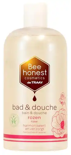 De Online Drogist Bee honest bad & douche rozen 250ml aanbieding