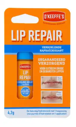 De Online Drogist O'keeffe's lip repair cooling relief lip balm 4,2gr aanbieding