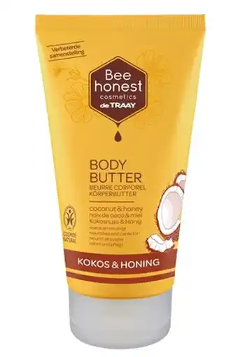 De Online Drogist Bee honest body butter kokos & honing 150ml aanbieding