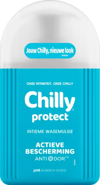 De Online Drogist Chilly protect intieme wasemulsie pomp 200ml aanbieding