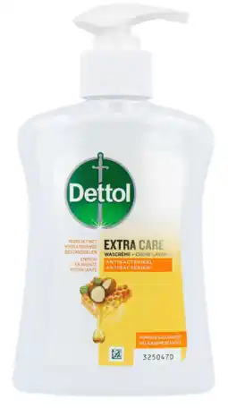 De Online Drogist Dettol handzeep extra care honing & galamboter 250ml aanbieding