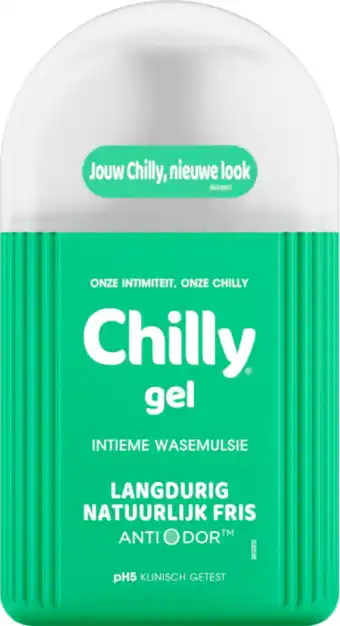 De Online Drogist Chilly gel intieme wasemulsie pomp 200ml aanbieding