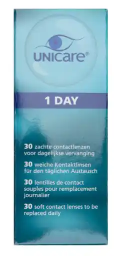 De Online Drogist Unicare daglenzen -1.00 30st aanbieding