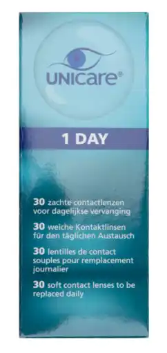 De Online Drogist Unicare daglenzen -1.00 30st aanbieding