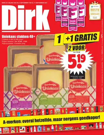 Dirk Uniekaas stukken 48+ aanbieding