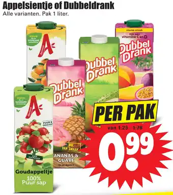 Dirk Appelsientje of Dubbeldrank aanbieding