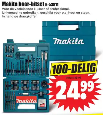 Dirk Makita boor-bitset B-53811 aanbieding