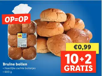 Lidl Bruinne bollen aanbieding