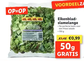 Lidl Eikenbladslamelange aanbieding