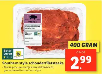 Lidl Southern style schouderfiletsteaks aanbieding