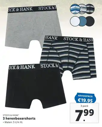 Lidl 3 herenboxershorts aanbieding