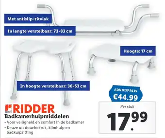 Lidl Badkamerhulpmiddelen aanbieding