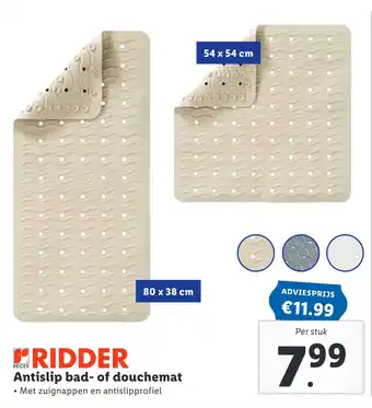 Lidl Antislip bad- of douchemat aanbieding