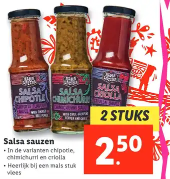 Lidl Salsa sauzen aanbieding