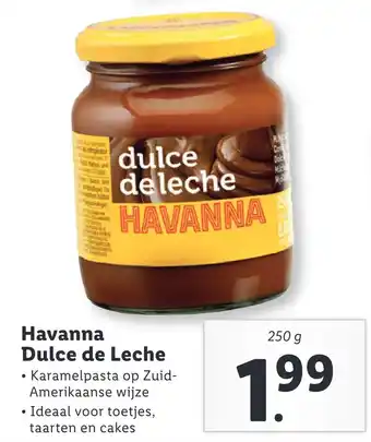 Lidl Havanna Dulce de Leche aanbieding