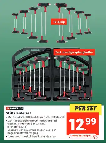 Lidl Stiftsleutelset aanbieding