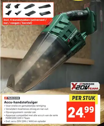 Lidl Accu-handstofzuiger aanbieding