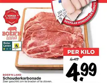 Vomar Voordeelmarkt Boer`n Land Schouderkarbonade aanbieding