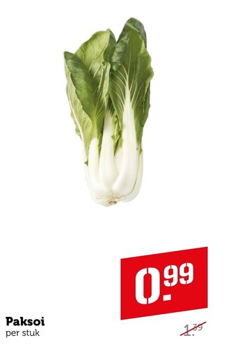 Coop Paksoi per stuk aanbieding