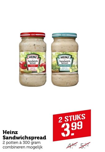 Coop HEINZ Sandwich Spread. aanbieding