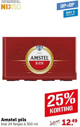 Coop Amstel pils aanbieding