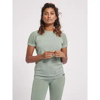 Decathlon Dames-t-shirt zonder naad hummel ci aanbieding