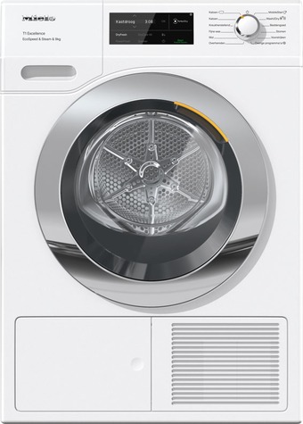 Expert Miele tel 795 wp ecospeed & steam warmtepompdroger wit aanbieding