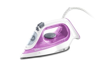 Expert Braun si3031 pu texstyle 3 stoomstrijkijzer roze aanbieding