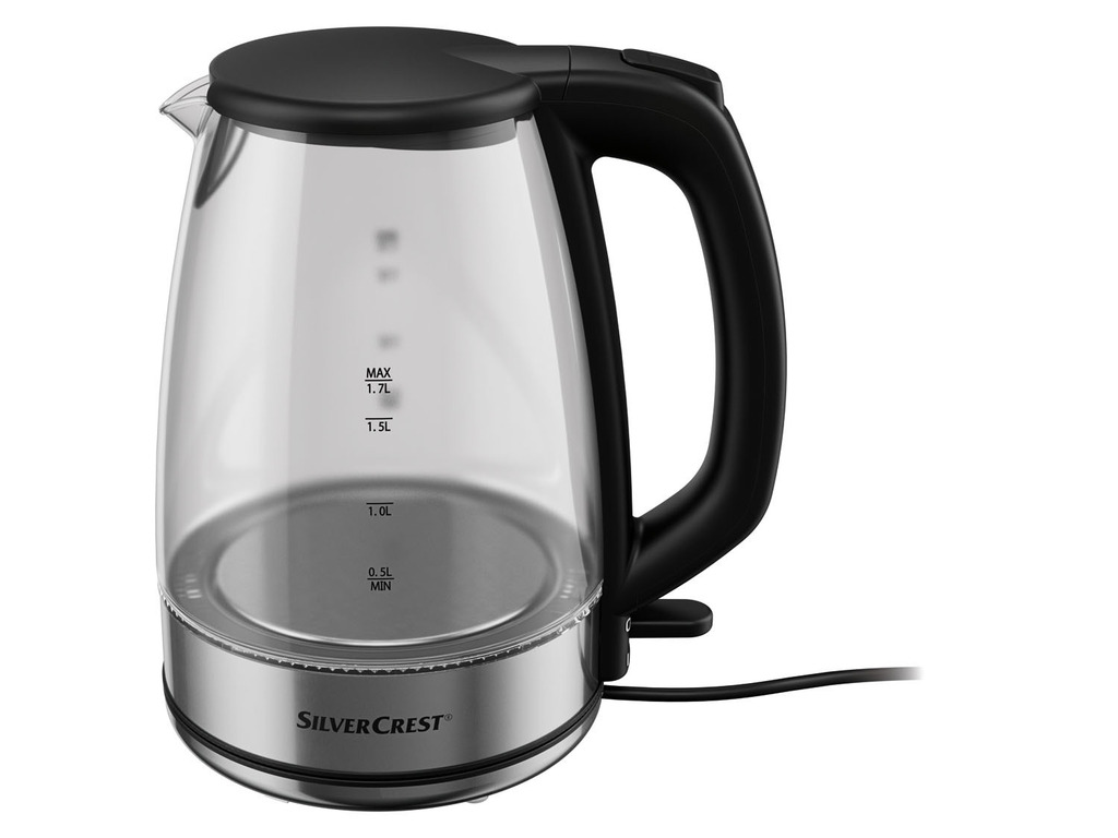 Silvercrest kitchen tools glazen waterkoker aanbieding bij Lidl