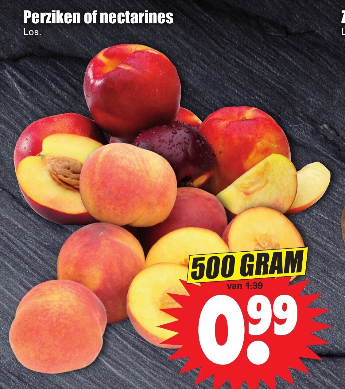 Perziken of Nectarines 500g aanbieding bij Dirk
