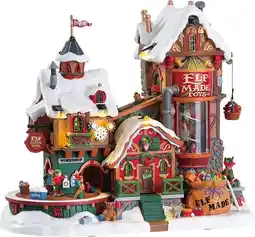 Intratuin Lemax kersthuisje elf made toy factory (speelgoedfabriek) 30 x 26,5 x 18 cm aanbieding