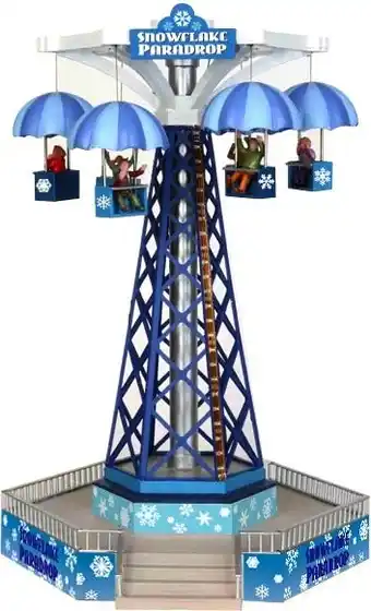 Intratuin Lemax snowflake paradrop (carrousel) h 38,5 cm aanbieding