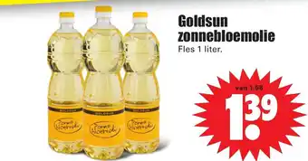 Dirk Goldsun Zonnenbloemolie 1L aanbieding