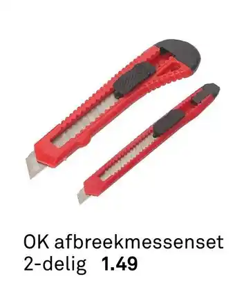 Karwei OK Afbreekmessenset 2st aanbieding