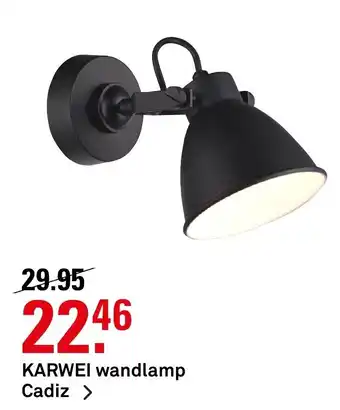 Karwei Karwei Wandlamp Cadiz aanbieding