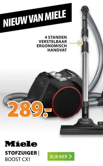 Expert Miele STOFZUIGER | BOOST CX1 aanbieding