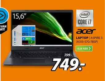 Expert acer LAPTOP | ASPIRE 3 (A315-57G-78SP) aanbieding