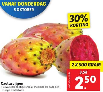Lidl Cactusvijgen 2 X 500 GRAM aanbieding