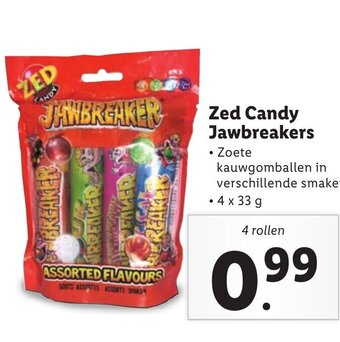 Lidl Zed Candy Jawbreakers aanbieding