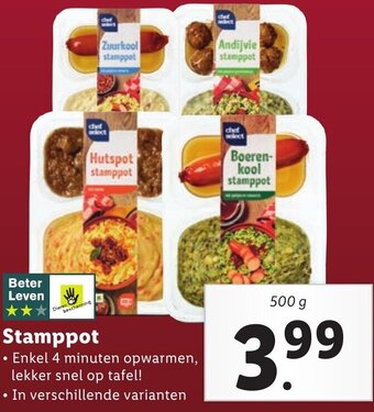 Lidl Stamppot 500g aanbieding