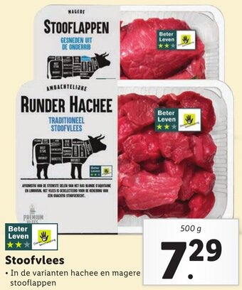 Lidl Stoofvlees 500g aanbieding