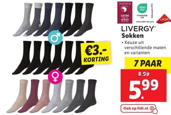 Lidl LIVERGY Sokken aanbieding