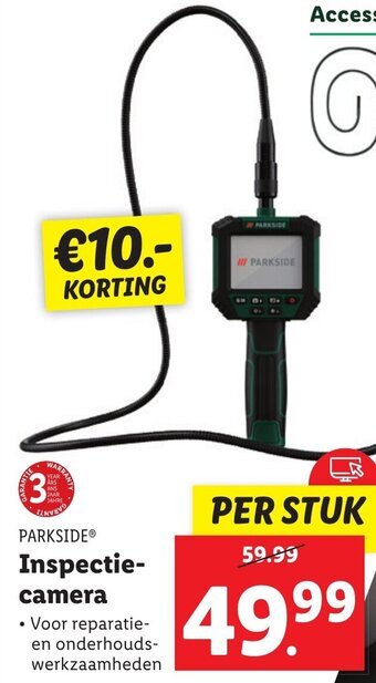 Lidl PARKSIDE Inspectiecamera aanbieding