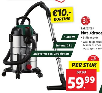 Lidl PARKSIDE Nat-/droogzuiger aanbieding