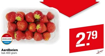 Coop Aardbeien bak 400 gram aanbieding
