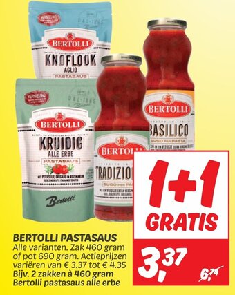 Dekamarkt BERTOLLI PASTASAUS aanbieding