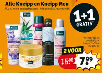 Kruidvat Alle Kneipp en Kneipp Men 2 x 200 ml aanbieding