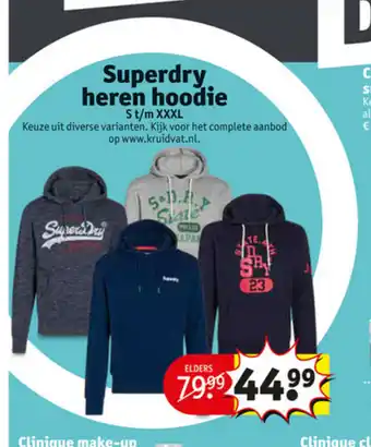 Kruidvat Superdry Heren Hoodie aanbieding